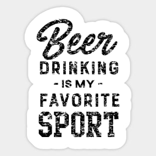 Beer drinking sport Sticker